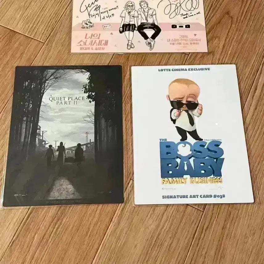 [BUNJANG] A Quiet Place Part II &amp; The Boss Baby: Family Business Lenticular Art Card &amp; IMAX Poster Set / 콰이어트 플레이스2,첫째날 보스베이비2 렌티큘러 아트카드 아이맥스 포스터