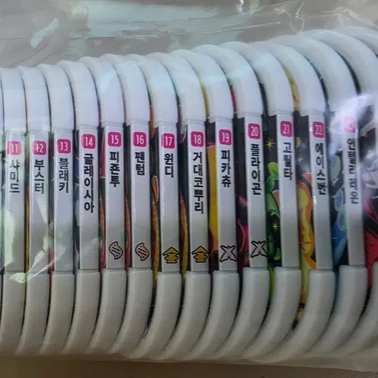 [BUNJANG] Pokemon Tag Star 5-Star Disc Set with Special Daimax Snorlax, Pikachu, and Lucario Discs / 포켓몬 태그스타 5성 디스크 세트 18장 스페셜 포함
