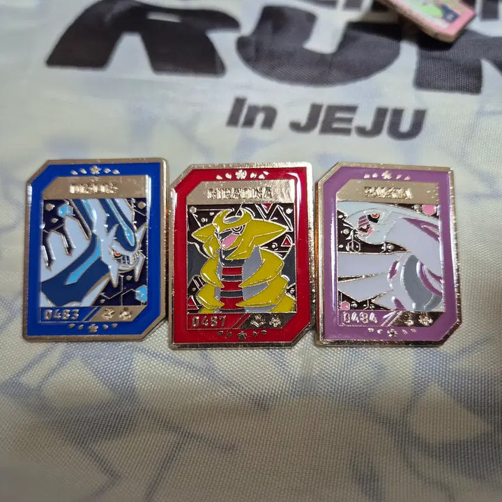 [BUNJANG] Isaac Toast Pokemon Sinnoh Badges Set / 이삭토스트 포켓몬 뱃지 신오전포3 일괄