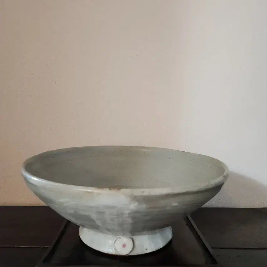 [BUNJANG] Han Yu-suk Celadon Large Oval Bowl (Dawon/Yeoncha) / 한유숙 작가 미사용 대형 분청 오브제 (다완/연차)