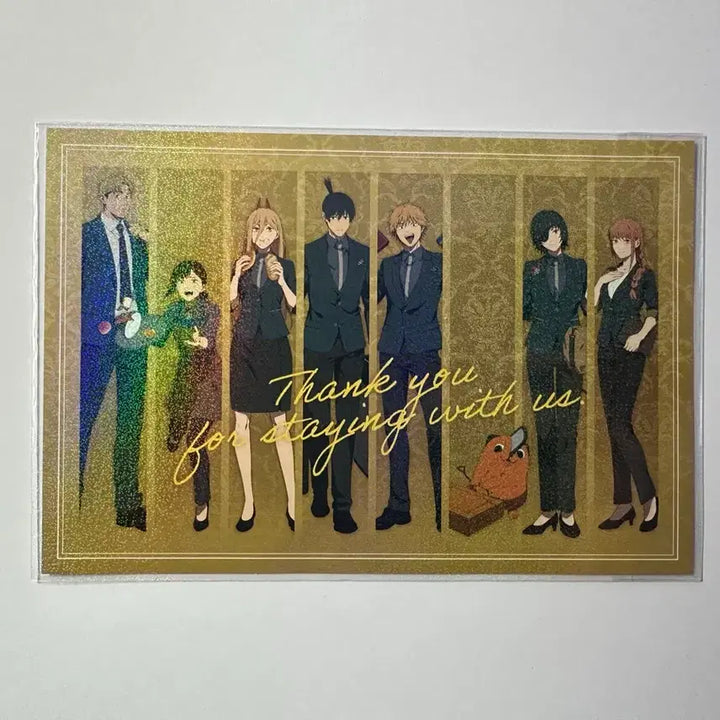 [BUNJANG] Chainsaw Man 2023 Tokyo Hotel Collaboration Special Postcard Group Shot / 체인소맨 2023 도쿄 호텔 콜라보 특전 엽서 단체샷