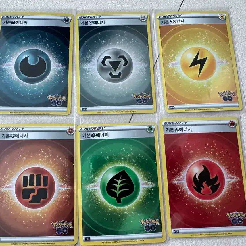 [BUNJANG] Pokemon TCG Basic Energy Cards (6-Card Set) / 포켓몬카드 포켓몬고 기본 에너지 6장