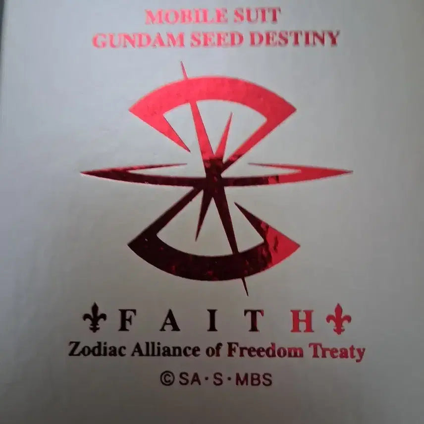 [BUNJANG] Gundam SEED Destiny Mobile Suit FAITH Goods / 건담 시드 데스티니 MOBAIL SUIT FAITH 굿즈