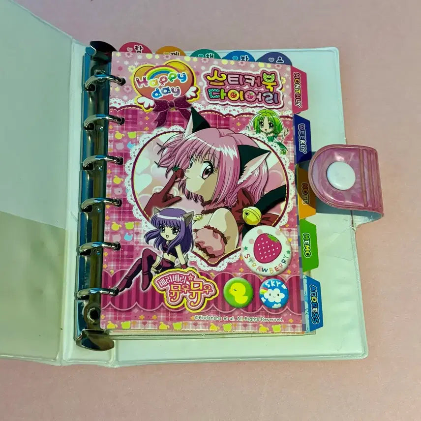 [BUNJANG] Very Berry Moo Moo Diary Old Stationery / 구판 베리베리뮤우뮤우 다이어리 고전문구