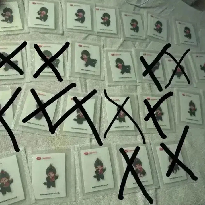 [BUNJANG] Monchhichi Fruit Jelly Wafer Stickers / 몬치치 과일젤리, 딸기웨하스 띠부씰