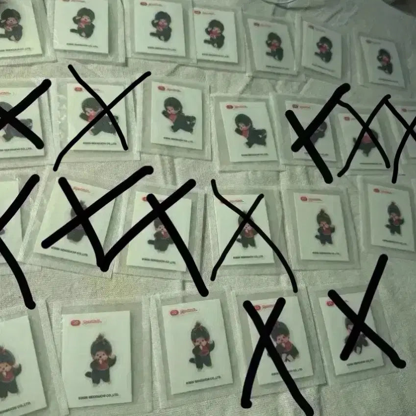 [BUNJANG] Monchhichi Fruit Jelly Wafer Stickers / 몬치치 과일젤리, 딸기웨하스 띠부씰