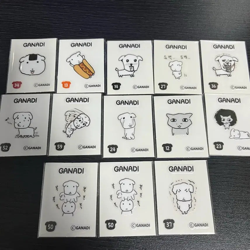 [BUNJANG] Ganadi Sticker Set / 가나디 띠부씰