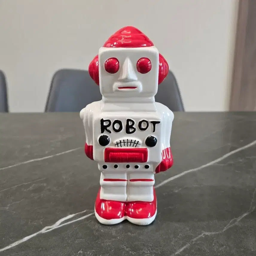 [BUNJANG] Vintage Ceramic Robot Piggy Bank / 빈티지 세라믹 로봇 저금통