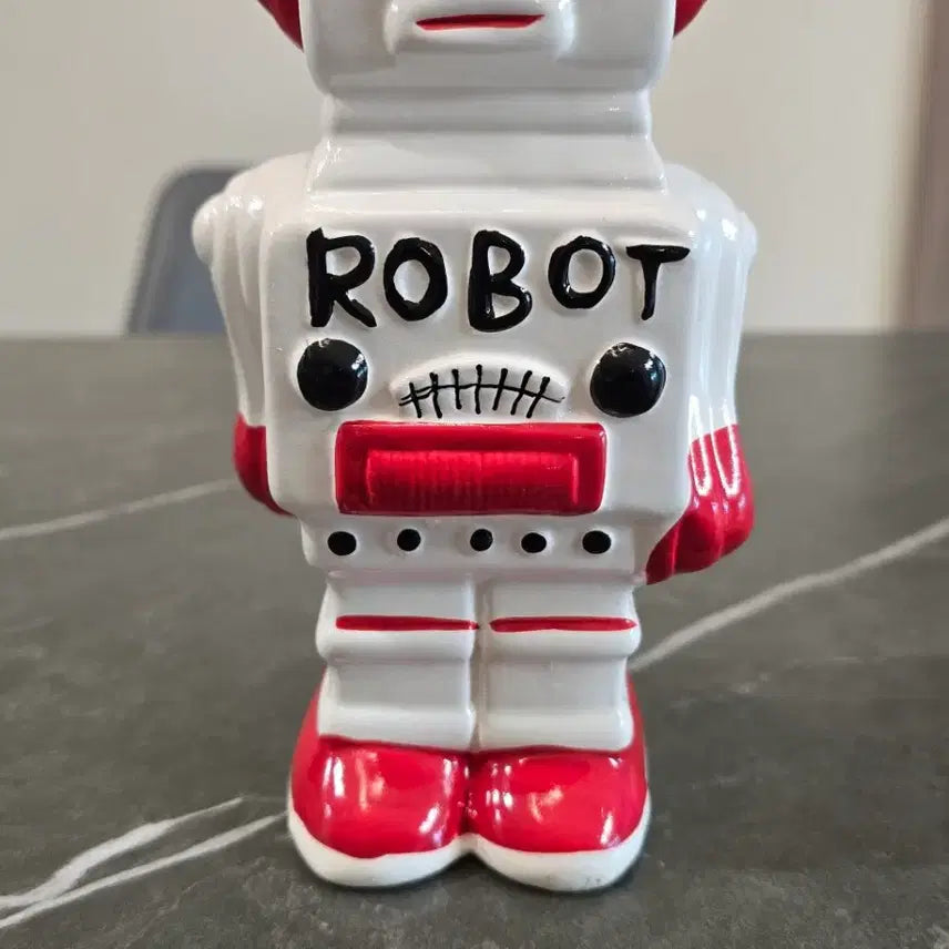 [BUNJANG] Vintage Ceramic Robot Piggy Bank / 빈티지 세라믹 로봇 저금통