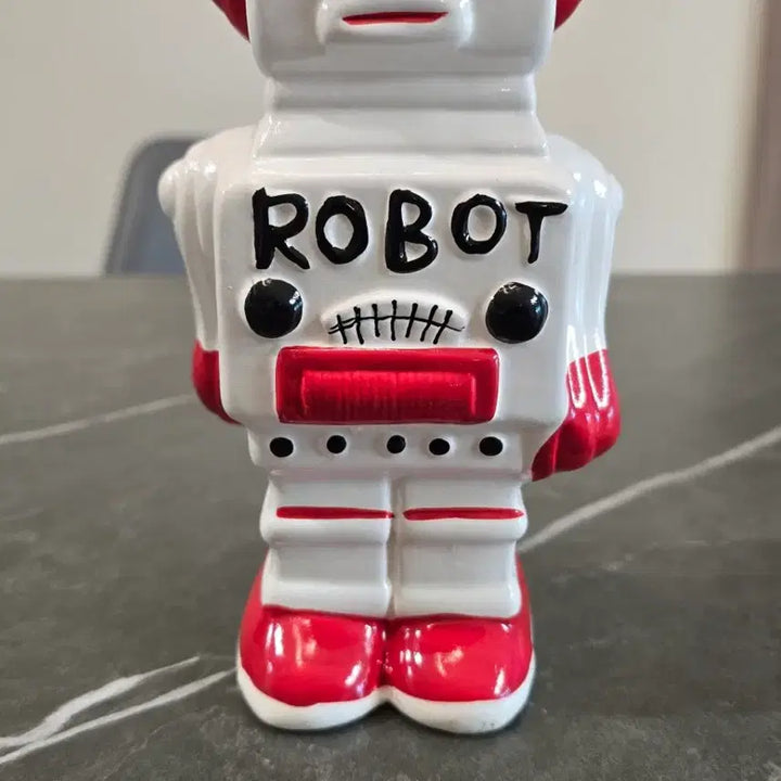[BUNJANG] Vintage Ceramic Robot Piggy Bank / 빈티지 세라믹 로봇 저금통