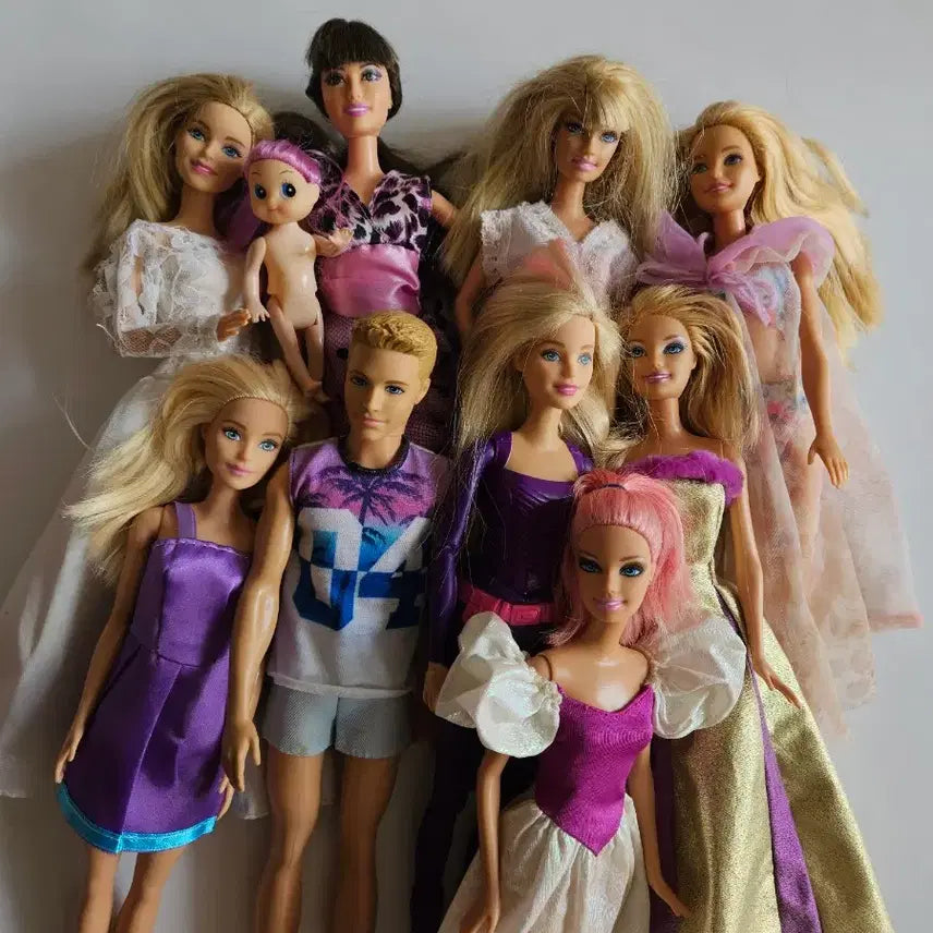 [BUNJANG] Vintage Barbie Doll Ken Baby Doll Set (10 pcs) / 빈티지 바비인형(10개세트)켄/베이비돌