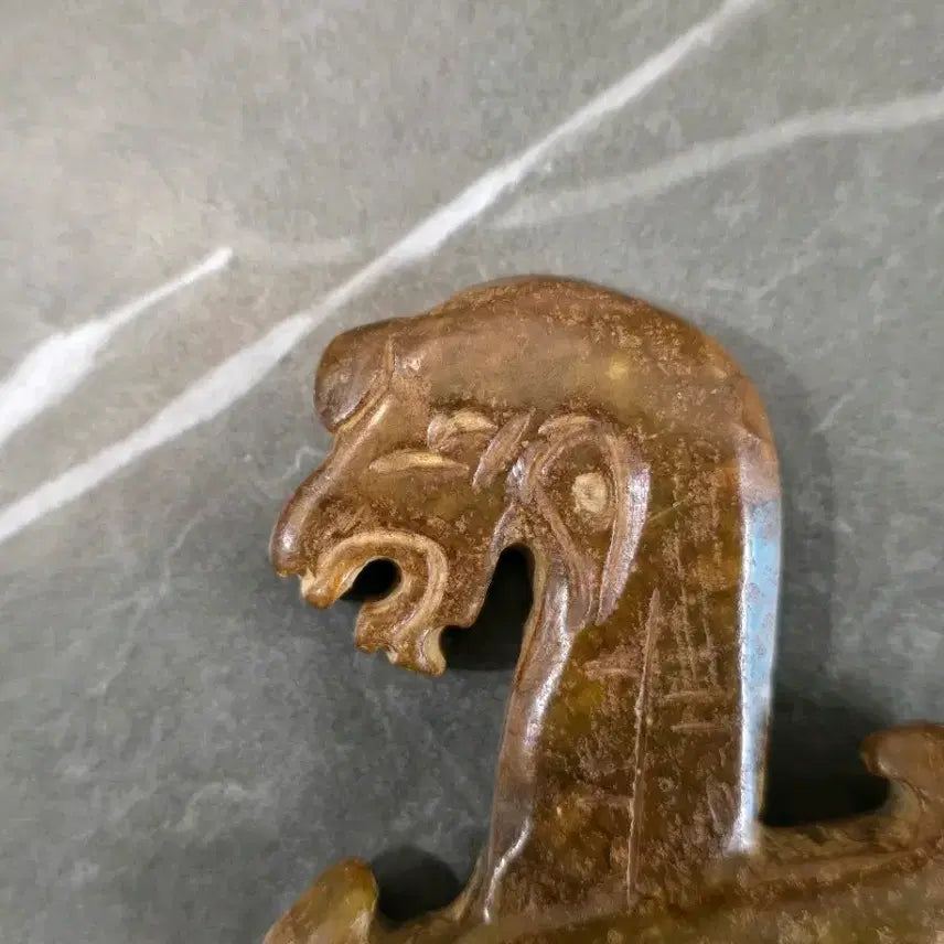 [BUNJANG] Jade Dragon Head Sword Ornament / 용 머리 옥 검, 옥 공예품