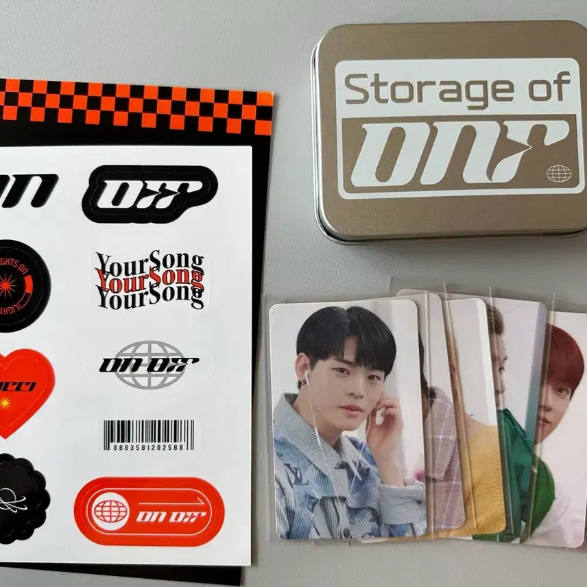 [BUNJANG] ONF Storage of ONF Photocard Sticker Tin Case Set / 온앤오프 Storage of onf MD