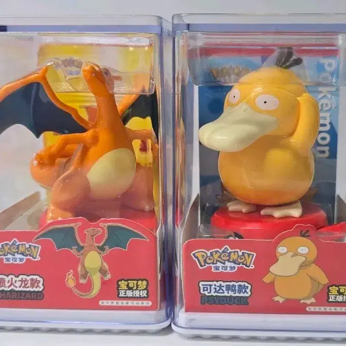 [BUNJANG] Pokemon Charizard &amp; Psyduck Figure Bundle / 포켓몬 뮤츠 리자몽 고라파덕 피규어