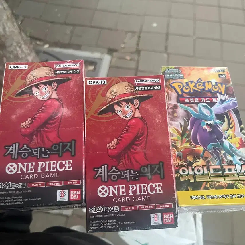[BUNJANG] One Piece Legacy of the Will 2 Boxes &amp; Wild Force 1 Box Bundle Set / 원피스 계승되는의지 2박스,와일드포스 1박스 일괄판매