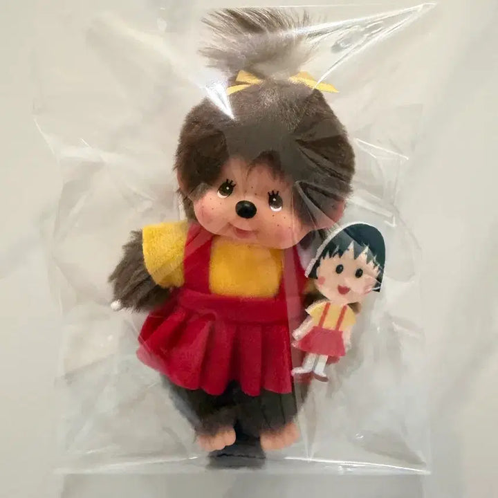 [BUNJANG] Monchhichi x Maruko Collaboration Keychain / 몬치치)몬치치X마루코 키링