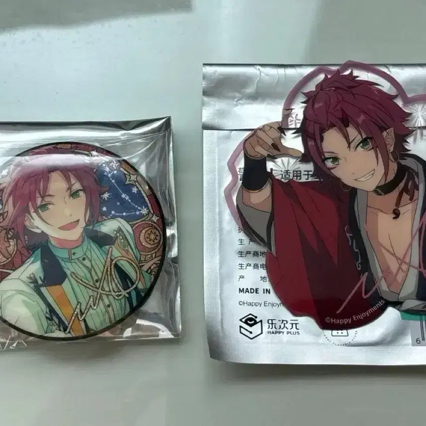 [BUNJANG] Ensemble Stars! Star Trail Can Badge, Cherry Blossom Clear Card Bundle Set / 중스타 앙스타 별의 흔적 캔뱃지 벚꽃 클리어카드 일괄