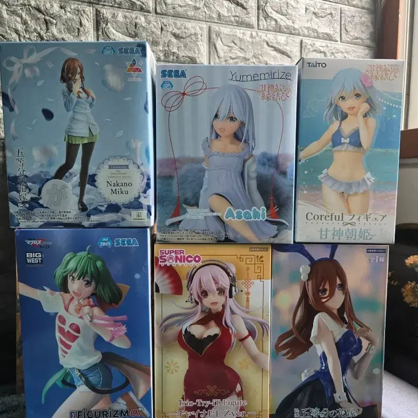[BUNJANG] Figure Bundle Set (6 figures) / 여성 피규어6개