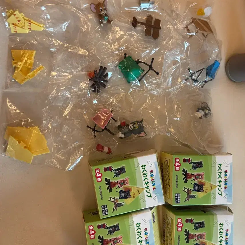 [BUNJANG] Tom and Jerry Camping Concept Figure Full Set / 톰과제리 피규어 풀 세트