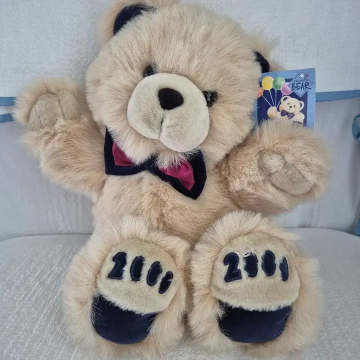 [BUNJANG] Vintage 2000 Commemorative Bear Plush / 빈티지 2000년 기념 곰인형