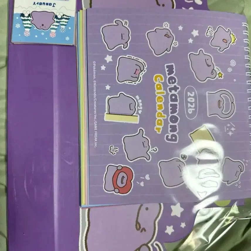 [BUNJANG] Pokemon Jamsil Pop-up Metamon 2026 Calendar New / 잠실 포켓몬 메타몽 팝업 2026년 캘린더 새상품