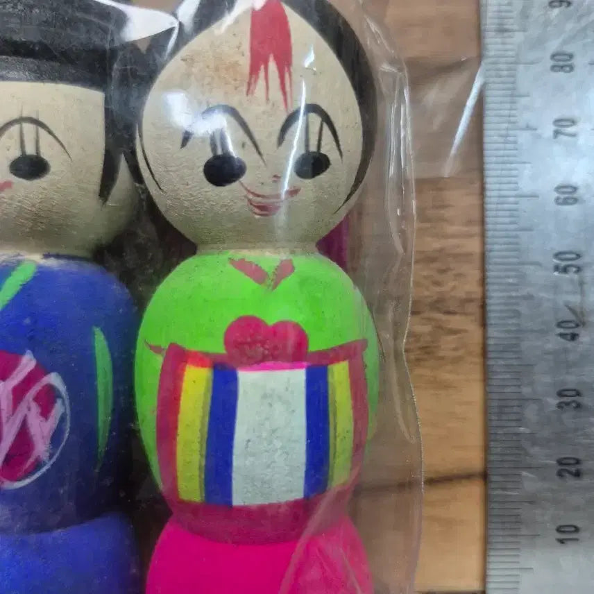 [BUNJANG] 1970-1980s Traditional Wooden Groom and Bride Couple Set / 1970-80년대 전통 나무 인형신랑신부  커플 세트