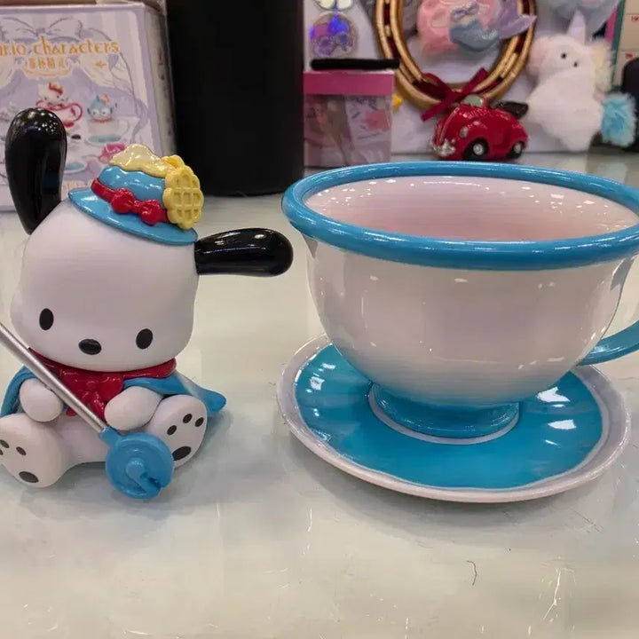 [BUNJANG] Toptoy Sanrio Pochacco Teacup Figure Set / [탑토이] 산리오 포차코 찻잔 피규어 세트