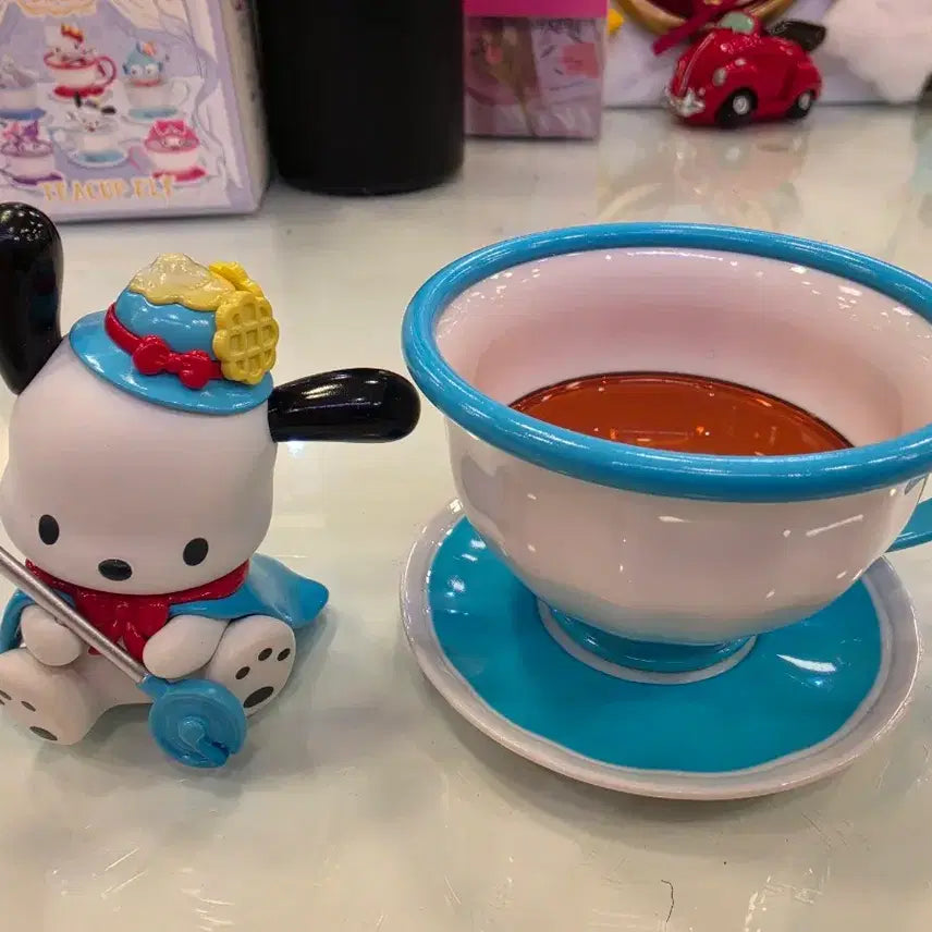 [BUNJANG] Toptoy Sanrio Pochacco Teacup Figure Set / [탑토이] 산리오 포차코 찻잔 피규어 세트