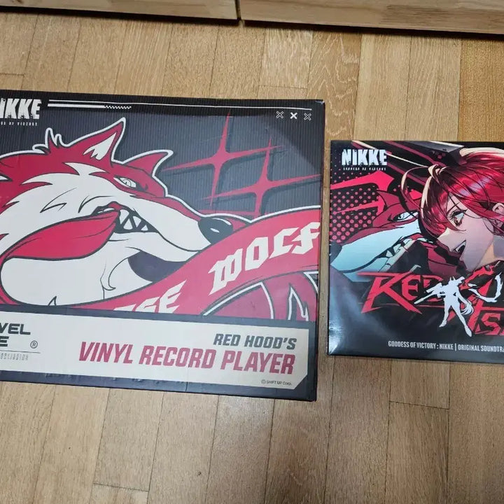 [BUNJANG] Nier Reincarnation Red Hood Turntable &amp; LP Set / 니케 레드후드 턴테이블 + 레드후드 LP