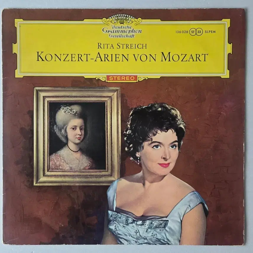 [BUNJANG] Rita Streich Mozart Concert Arias LP (Deutsche Grammophon Red Logo, Stereo) / 리타 슈트라이히 - 모차르트 콘서트 아리아 LP (DG red logo)
