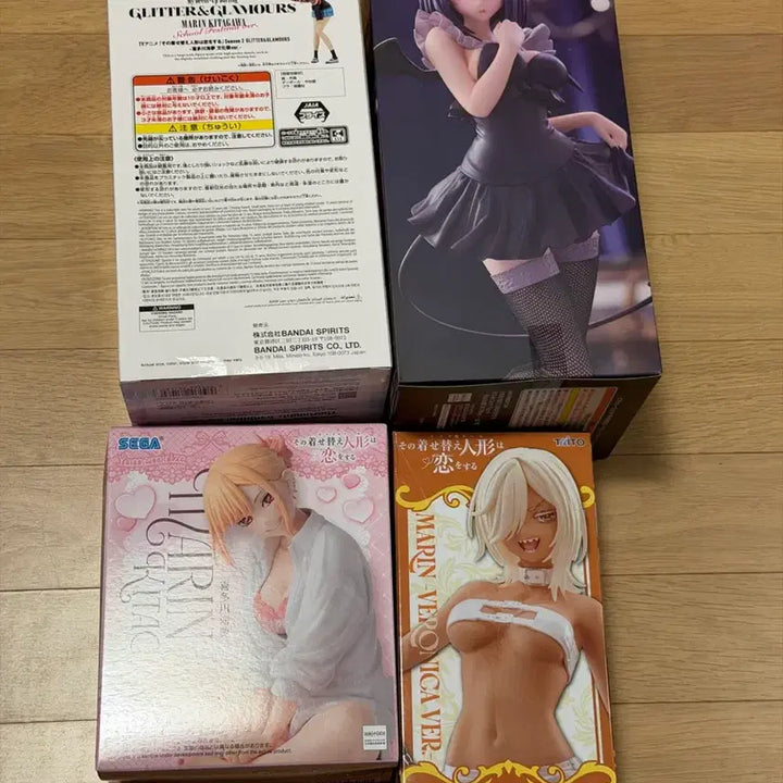 [BUNJANG] My Dress-Up Darling Marin Kitagawa 4-Figure Set (Opened) / 비스크돌 키타가와마린 피규어 4종 개봉품