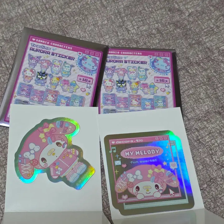 [BUNJANG] Sanrio Trading Aurora Sticker Bundle Set (My Melody) / [일괄]산리오 트레이딩 오로라 스티커(마이멜로디)