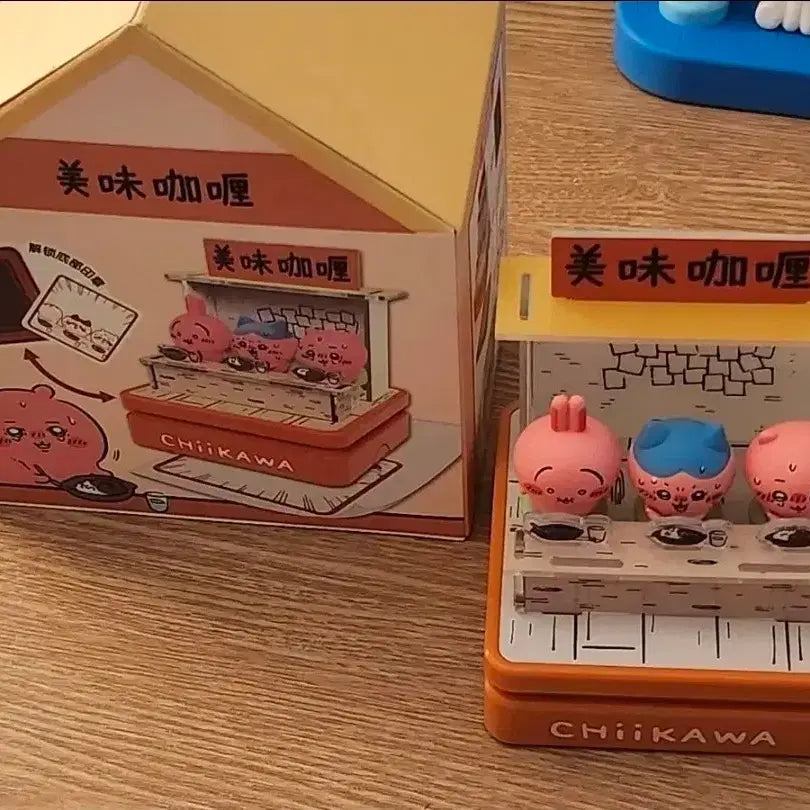 [BUNJANG] Chiikawa Spicy Curry Acrylic Figure Stamp / 먼작귀 치이카와 매운카레 아크릴 피규어 스탬프