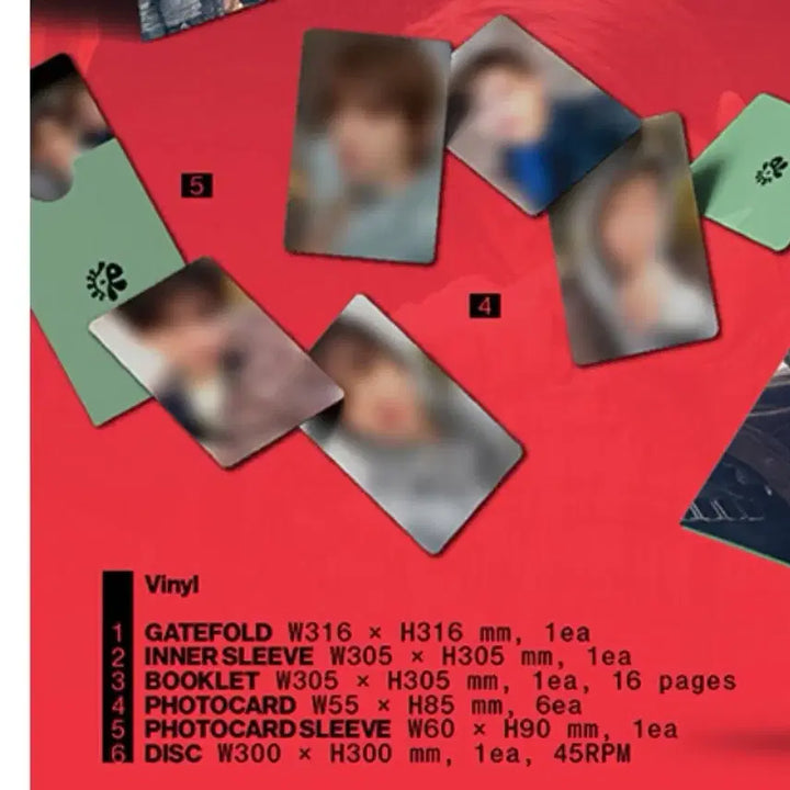 [BUNJANG] Cortis 2nd Album LP Vinyl Photocard Bundle Set / 코르티스 2집 lp 바이닐 포카 일괄