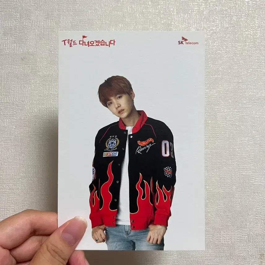 [BUNJANG] BTS SUGA (Suga) T world SK Telecom Postcard / 방탄소년단 BTS T월드 SK telecom 슈가 윤기 엽서