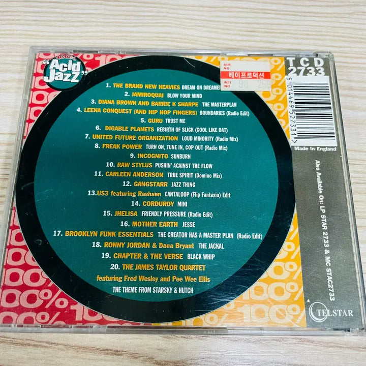 [BUNJANG] Various Artists - 100% Acid Jazz (20 Straight Chasing Classic Hits) Compilation CD / [중고음반/CD] 애시드 재즈 컴필레이션 Acid Jazz 20 Hits