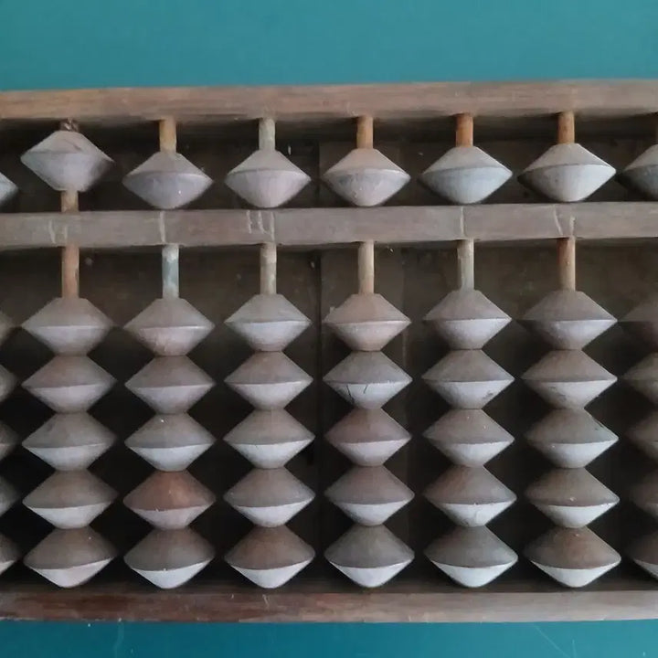 [BUNJANG] 17-Digit Wooden Abacus Antique / 주판 17자리 나무 주판