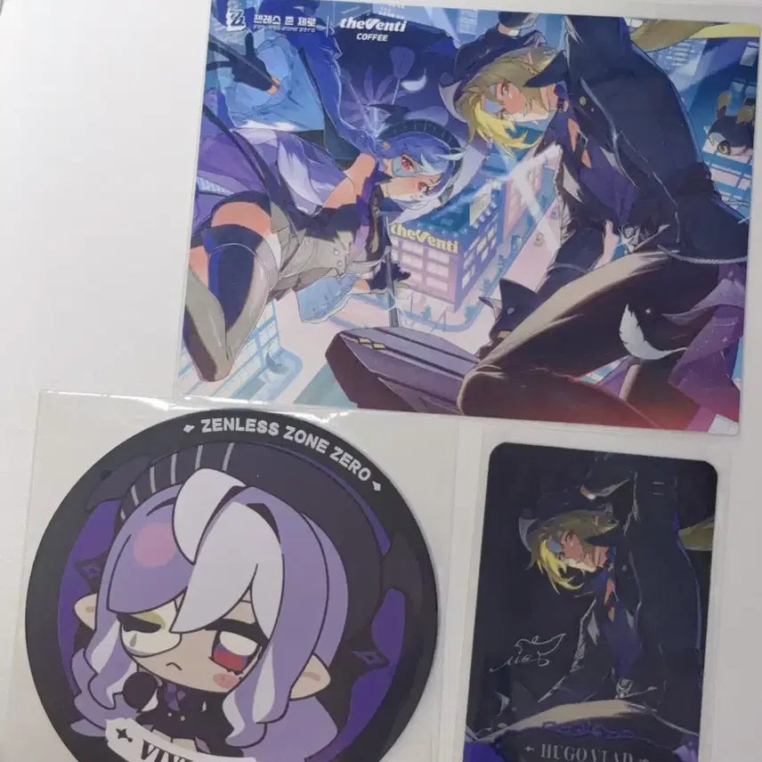 [BUNJANG] Zenless Zone Zero ZenZoneZ The Venti Vivian Coaster Hugo Photocard Postcard Set / 젠레스 존 제로 젠존제 더벤티 비비안 코스터 휴고 포토카드 엽서 세트