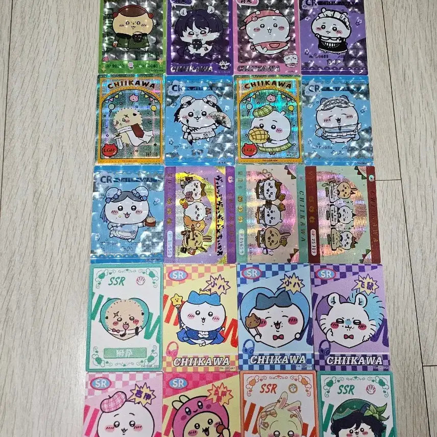 [BUNJANG] Cheekawaii Card Bundle (Includes Large Sticker) / 치이카와 카드 20장 일괄 (빅 띠부씰 서비스)