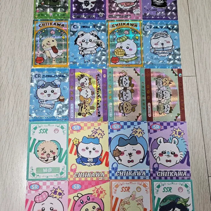 [BUNJANG] Cheekawaii Card Bundle (Includes Large Sticker) / 치이카와 카드 20장 일괄 (빅 띠부씰 서비스)