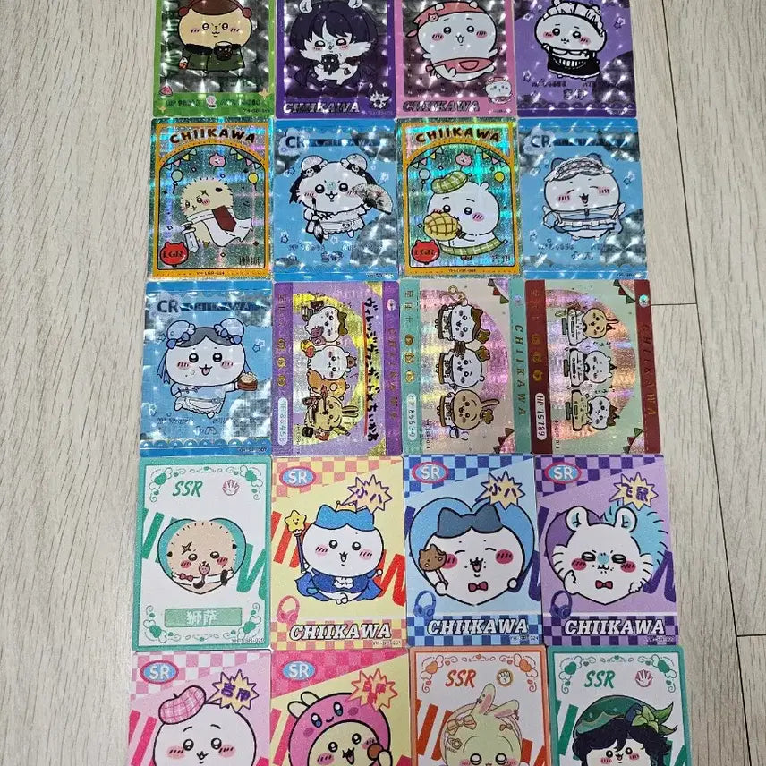 [BUNJANG] Cheekawaii Card Bundle (Includes Large Sticker) / 치이카와 카드 20장 일괄 (빅 띠부씰 서비스)