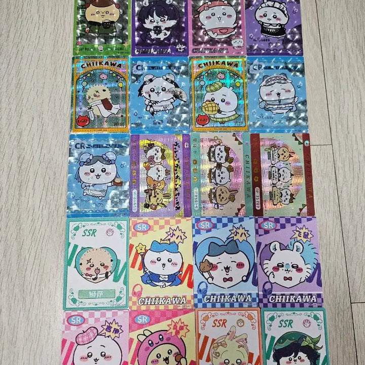 [BUNJANG] Cheekawaii Card Bundle (Includes Large Sticker) / 치이카와 카드 20장 일괄 (빅 띠부씰 서비스)