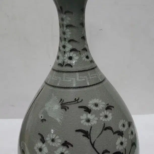 [BUNJANG] Goryeo Celadon Vase with Flower and Bird Painting / 고려청자 화조도 병