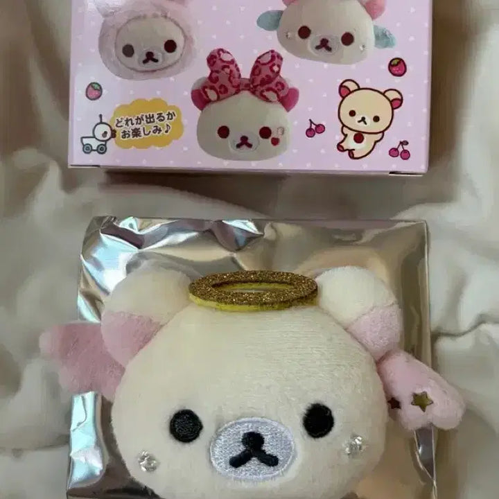 [BUNJANG] Korilakkuma Angel Pink Badge / 코리락쿠마 가득 뱃지 천사 핑크