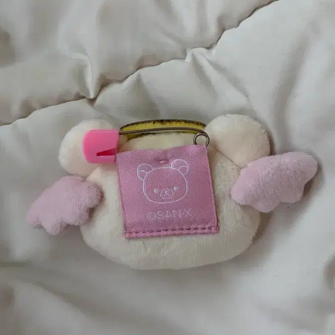 [BUNJANG] Korilakkuma Angel Pink Badge / 코리락쿠마 가득 뱃지 천사 핑크
