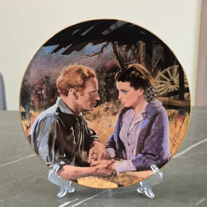 [BUNJANG] 1988 Gone With The Wind Limited Edition Collector Plate - Scarlett and Ashley After The War / 1988 Gone With The Wind 한정판 접시