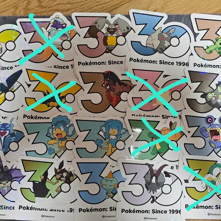 [BUNJANG] Pokemon 30th Anniversary Stickers / 포켓몬 30주년 스티커