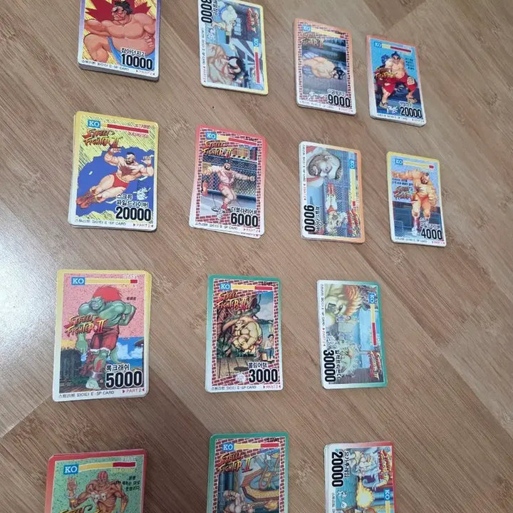 [BUNJANG] 1992 Street Fighter II Classic Cards (A-Grade+) / 92년 스트리트파이터2 고전카드 a급이상