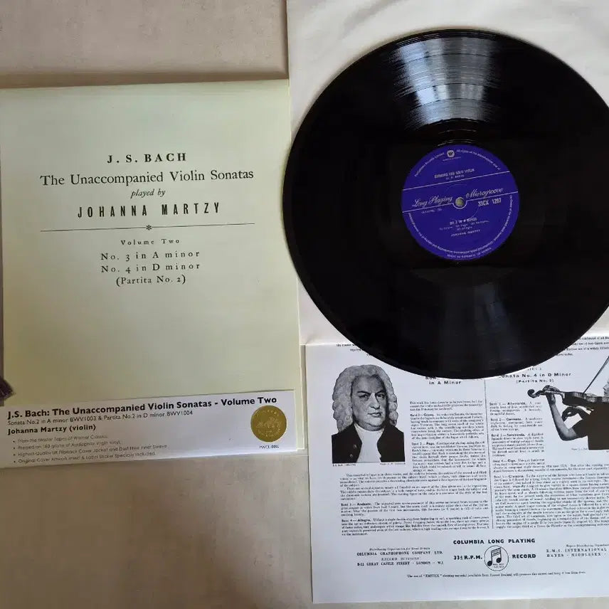 [BUNJANG] Johanna Martzy Bach: Sonatas &amp; Partitas for Solo Violin, Vol. 1, 2, 3 LP / 요한나 마르치 - 바흐 : 무반주 소나타와 파르티타 1, 2, 3집