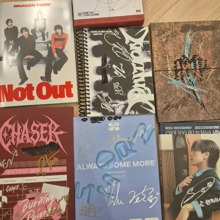 [BUNJANG] Idol Signed Album Bundle / 아이돌 싸인앨범 5장 일반앨범장 총7장무배
